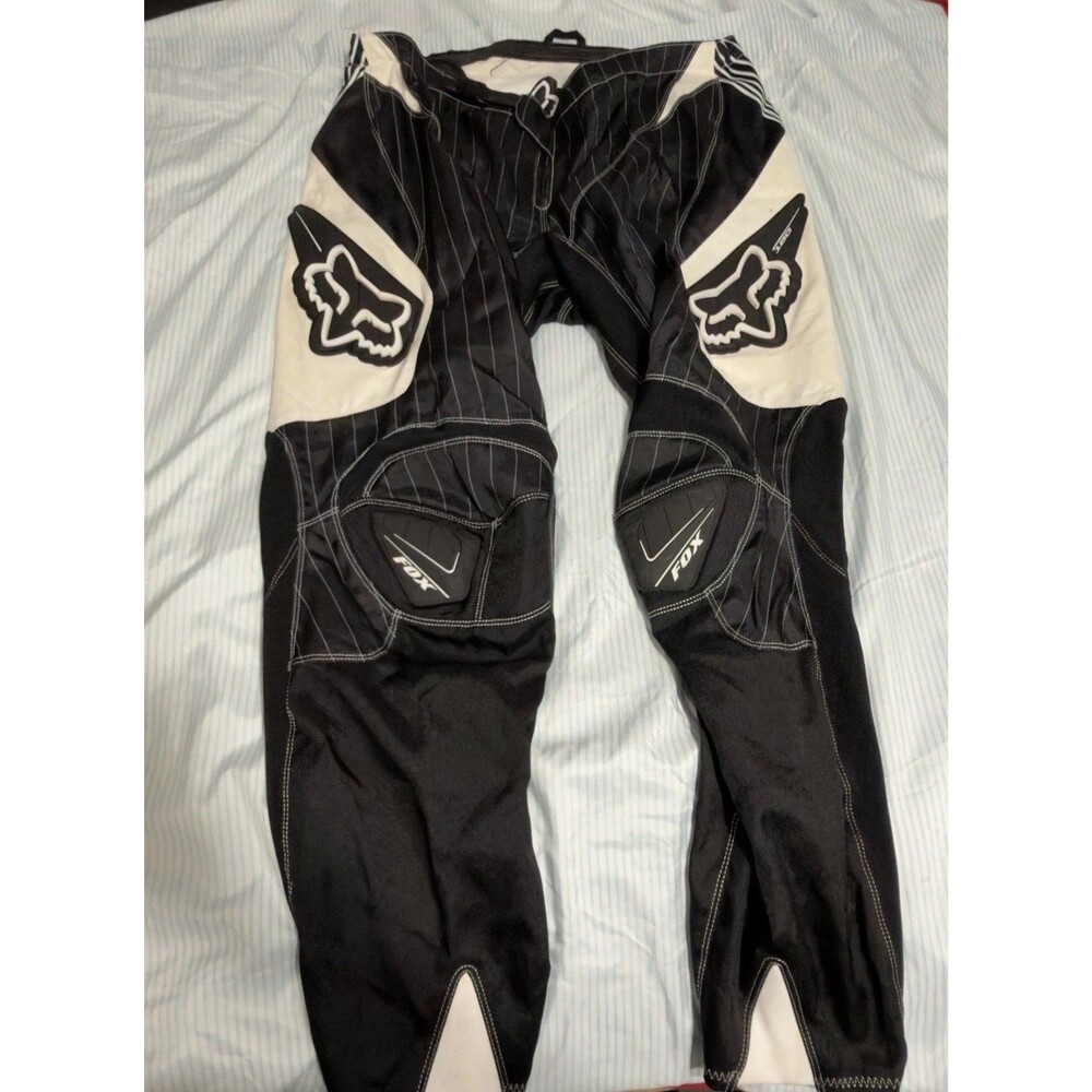 Fox Racing Men’s Black & White MX 180 Motocross Race Pants - Size 44